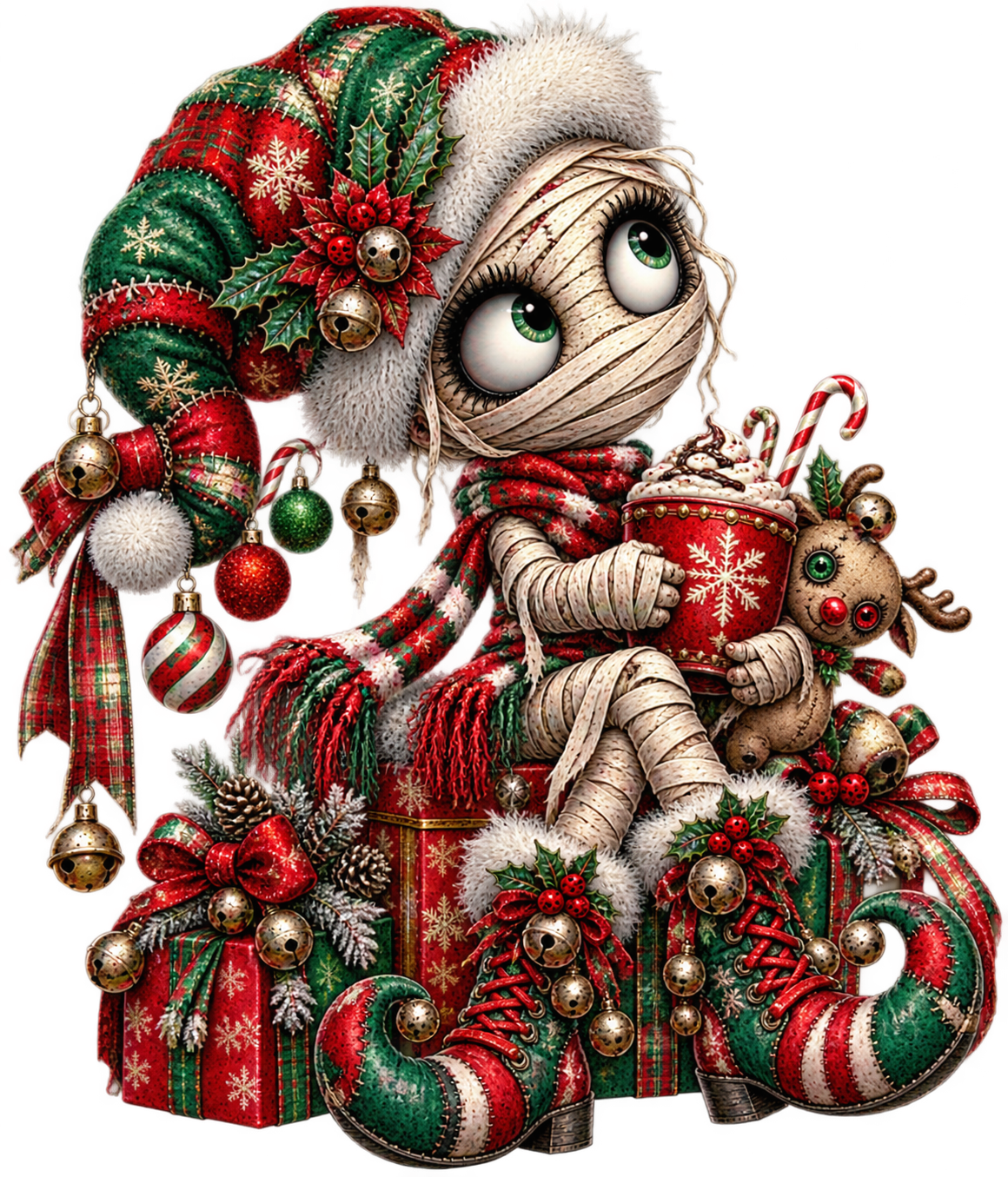 Christmas Mummy UV DTF Transfer 1