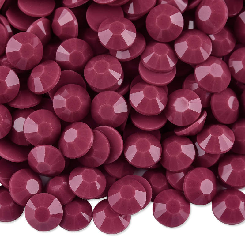 Cranberry Solid Resin Rhinestones