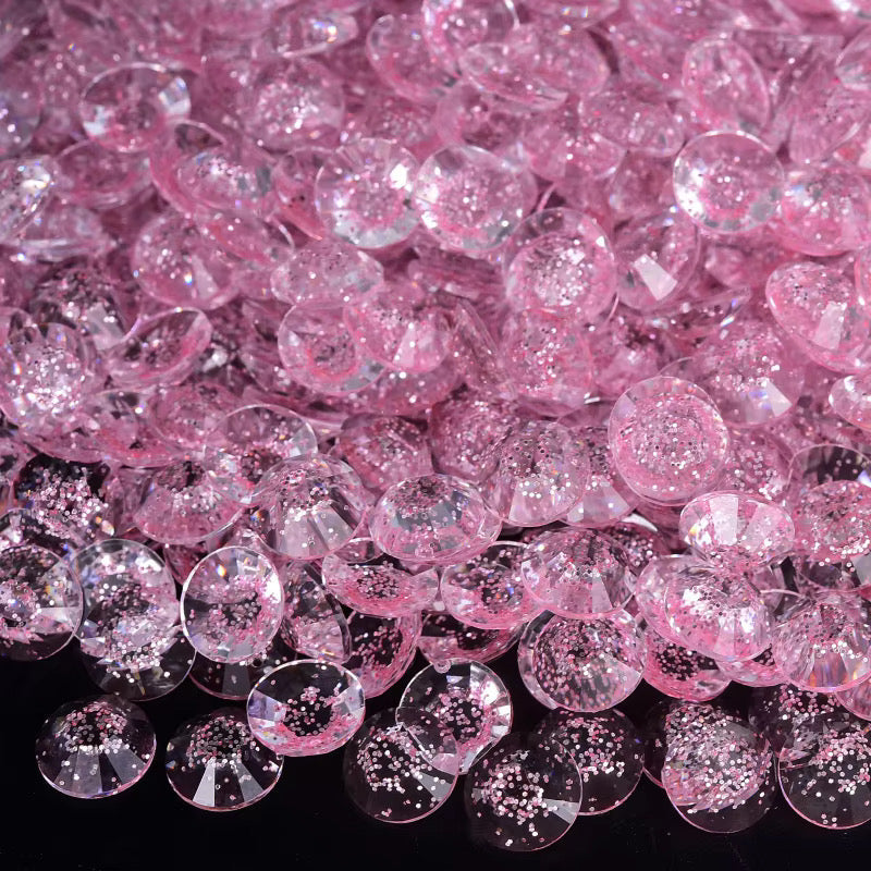 Starry Light Pink Resin Rhinestones