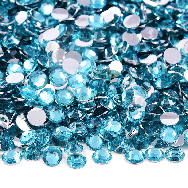 Aquamarine Resin Rhinestones