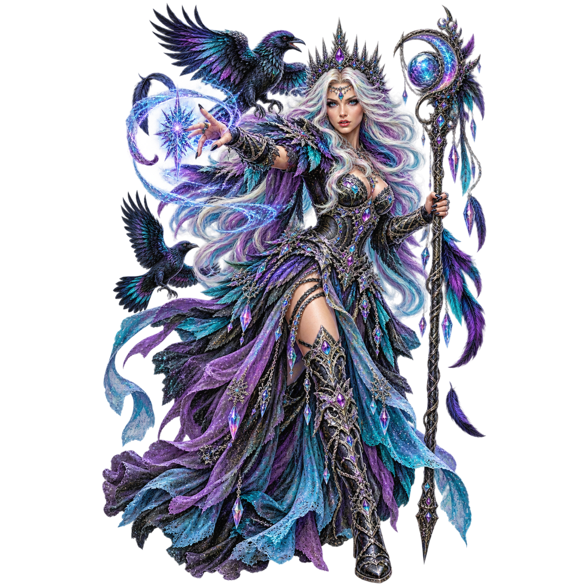 Mystical Raven Queen – Gothic Fantasy Sorceress