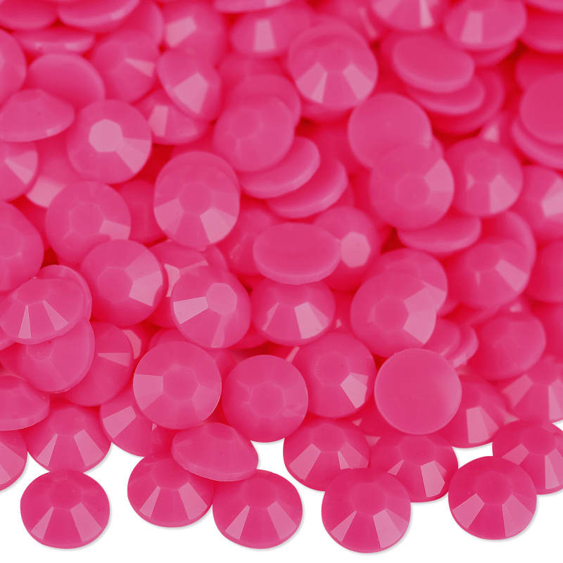 Rose Solid Resin Rhinestones