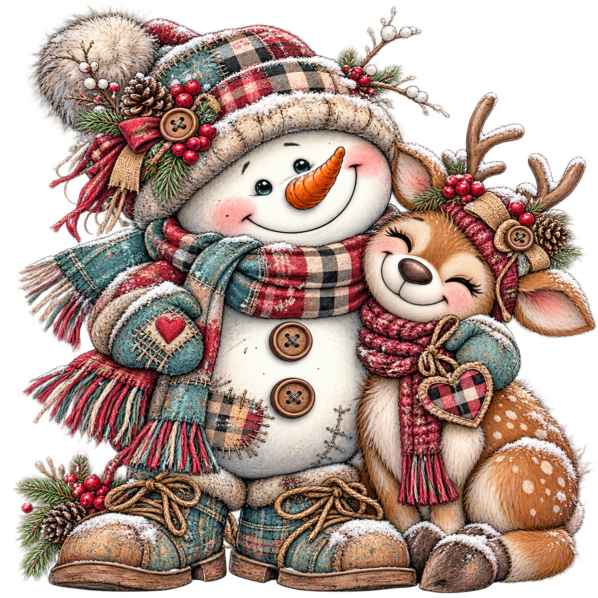 Snowman Deer 1