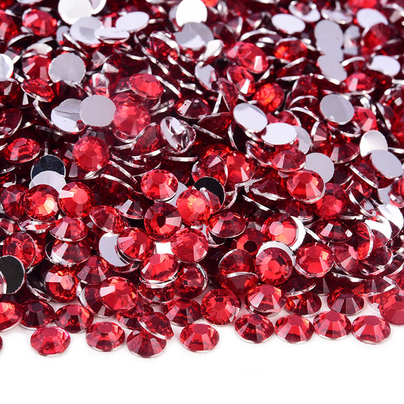 Light Siam Resin Rhinestones