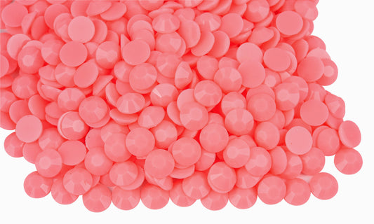 Macaroon Pink Solid Resin Rhinestones