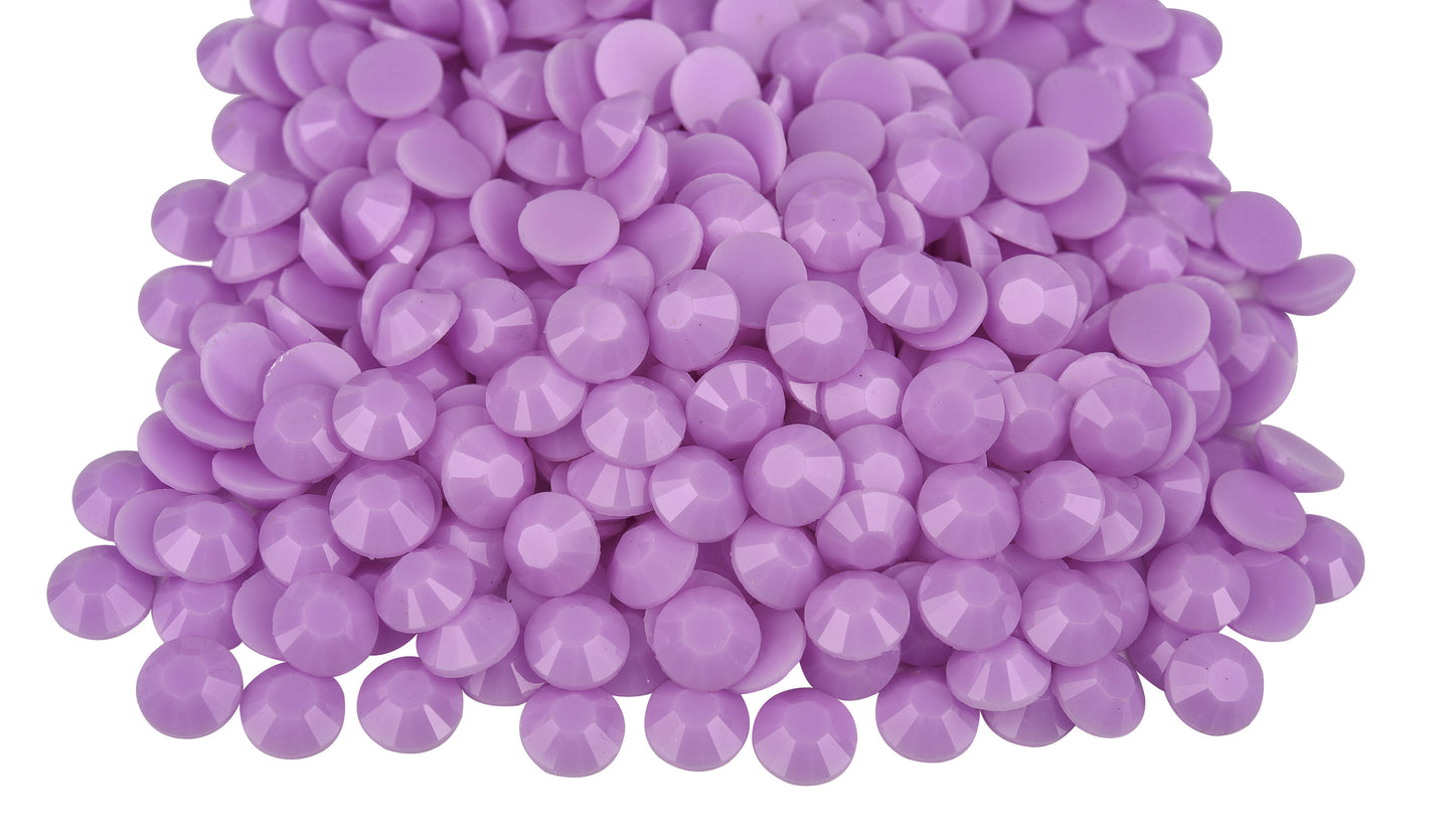 Macaroon Mid Purple Solid Resin Rhinestones