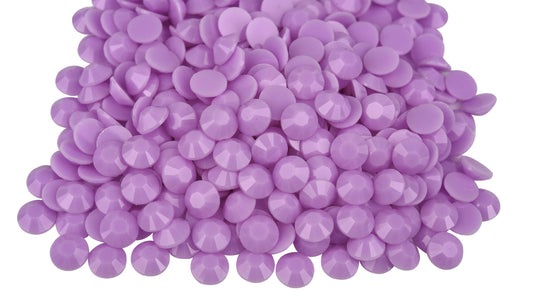 Macaroon Mid Purple Solid Resin Rhinestones