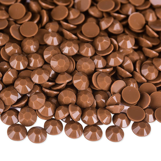 Coffee Solid Resin Rhinestones