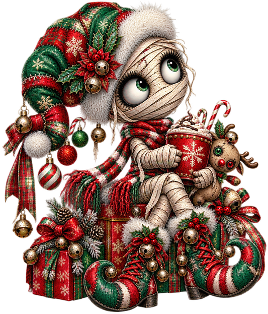 Christmas Mummy UV DTF Transfer 1