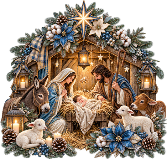 Nativity Christmas Scene UV DTF Transfer