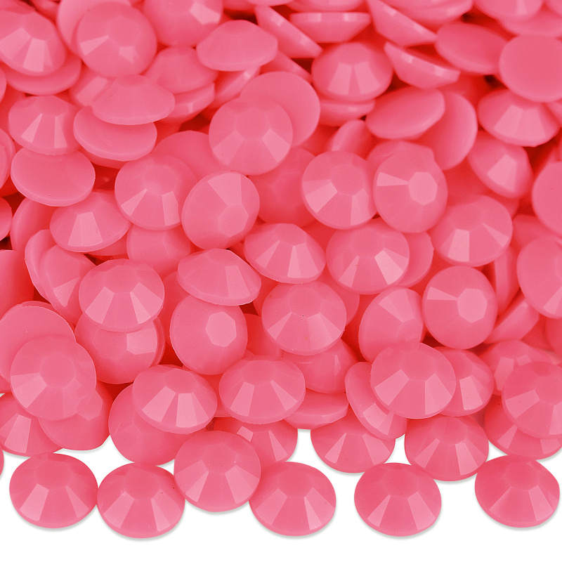 Dark Pink Solid Resin Rhinestones