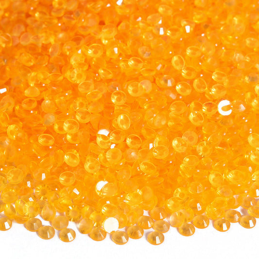 Orange Glow in the Dark Resin Rhinestone