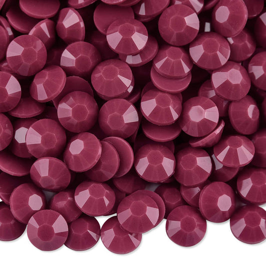 Cranberry Solid Resin Rhinestones