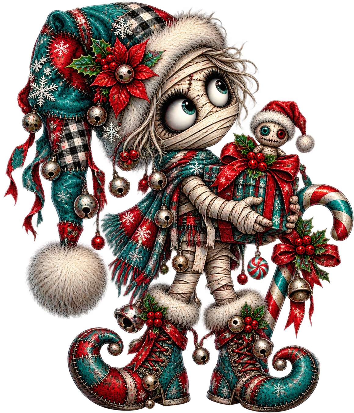 Christmas Mummy UV DTF Transfer