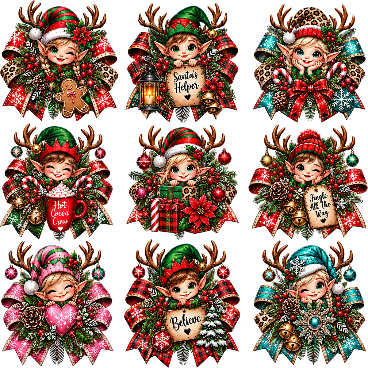 Christmas elfs Bows