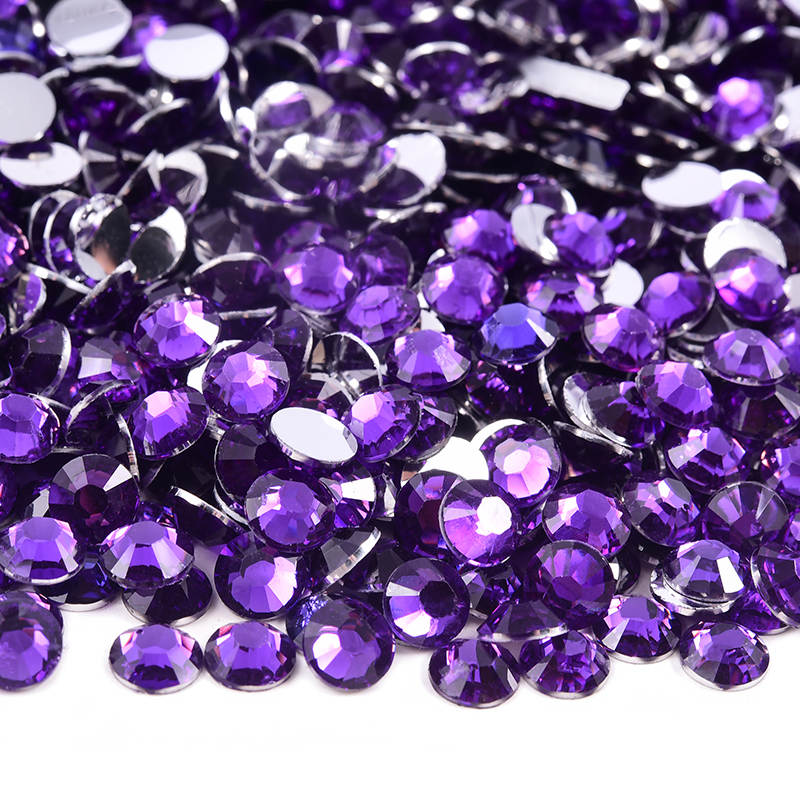 Dark Amethyst Resin Rhinestones