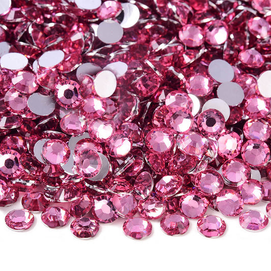 Dark Pink Resin Rhinestones