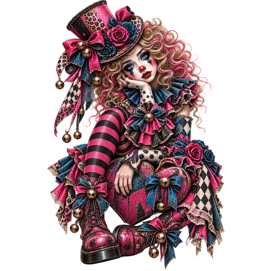 Gothic Clown Girl 4x4
