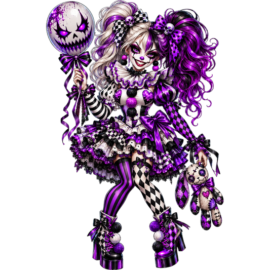 Gothic Clown Girl 4x4