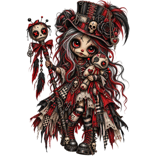 Gothic Rag Doll Girl 4x4