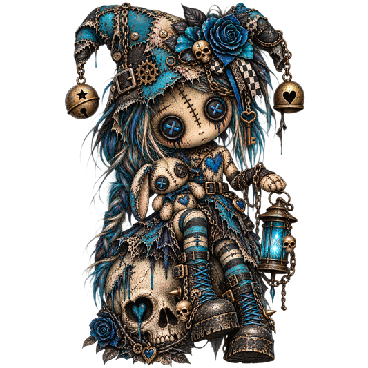 Gothic Voodoo Doll – Creepy Cute Patchwork Doll
