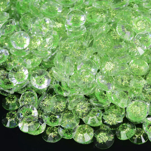 Starry Light Peridot Resin Rhinestones