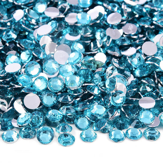 Aquamarine Resin Rhinestones