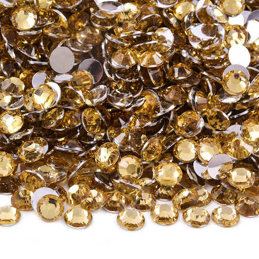 Light Colorado Topaz Resin Rhinestones