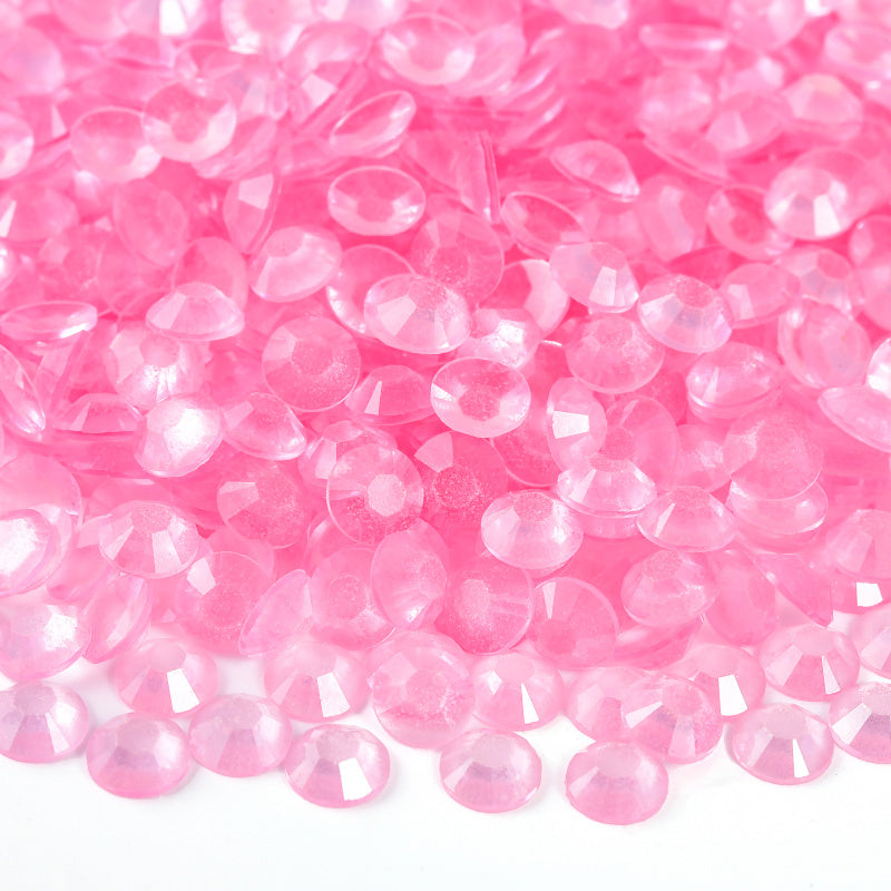 Light Pink Glow in the Dark Resin Rhinestone