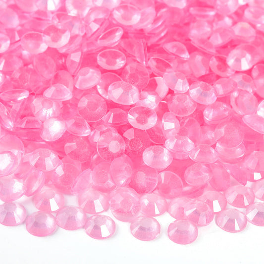 Light Pink Glow in the Dark Resin Rhinestone