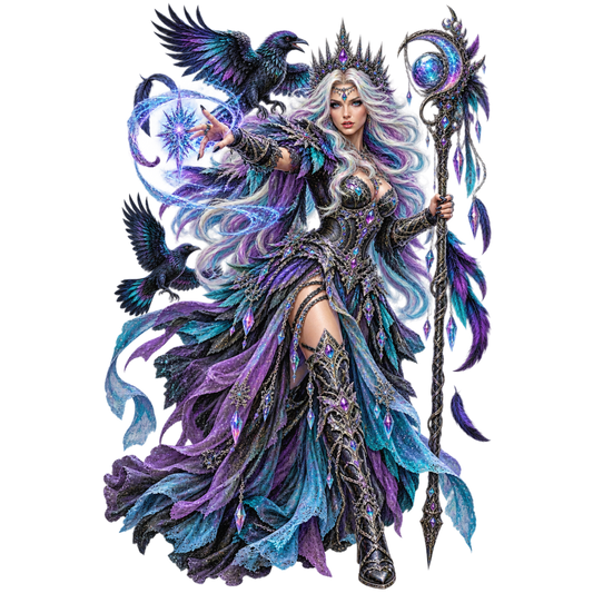 Mystical Raven Queen – Gothic Fantasy Sorceress