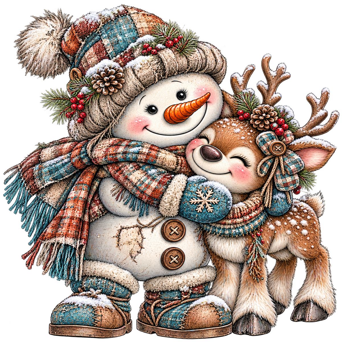 Snowman Deer
