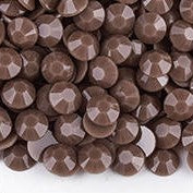 Dark Coffee Solid Resin Rhinestones