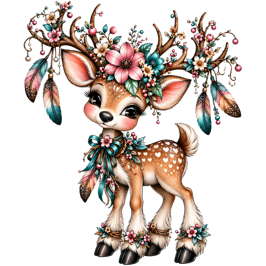 Enchanted Floral Fawn 4x4