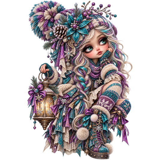 Whimsical Winter Girl UVDTF