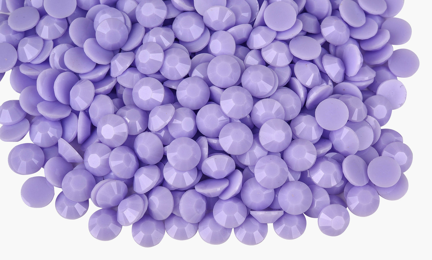Macaroon Lavender Solid Resin Rhinestones