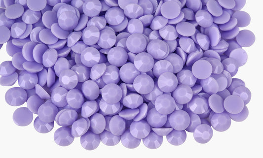 Macaroon Lavender Solid Resin Rhinestones