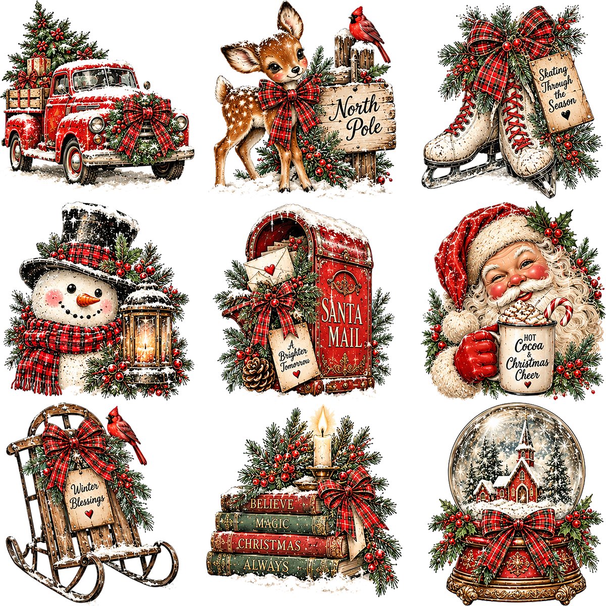Christmas Vintage Element