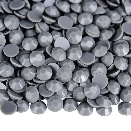 Grey Solid Resin Rhinestones