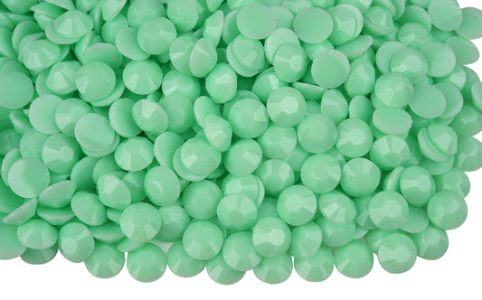 Macaroon Mint Solid Resin Rhinestones