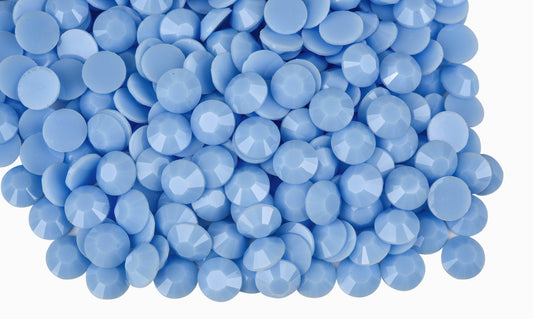 Macaroon Baby Blue Solid Resin Rhinestones