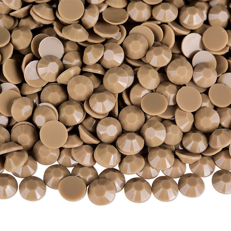 Tan Solid Resin Rhinestones
