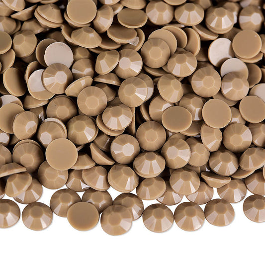 Tan Solid Resin Rhinestones