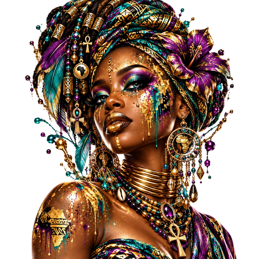 African Queen Beauty 4x4 UVDTF